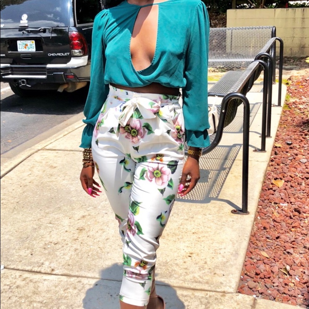 Floral Capri Pants
